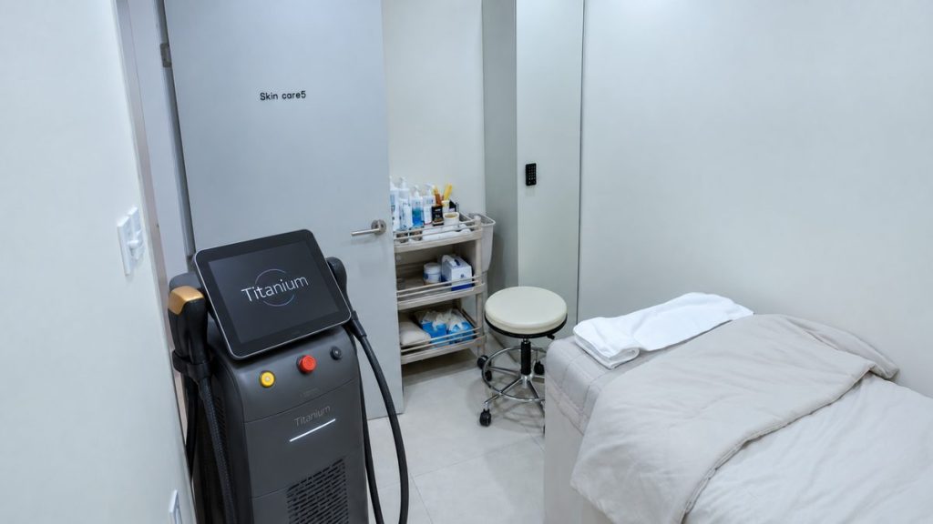 Titanium Lifting for the Jawline and Neck in Seoul at Dr. E-Laser Dermatology in Cheongdam, Seoul